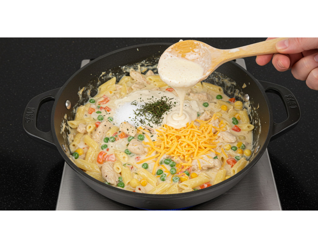 Chicken Pot Pie Pasta