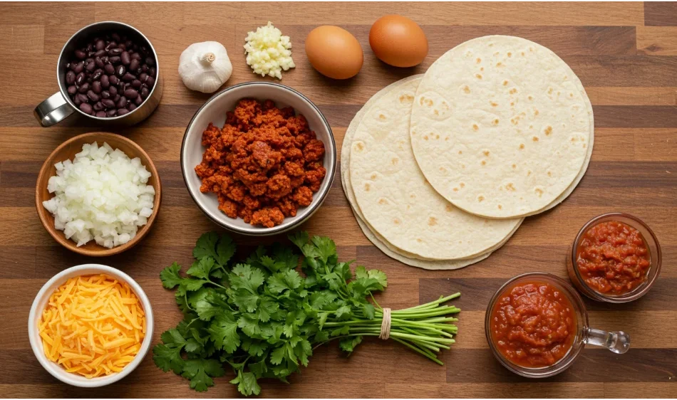 Breakfast Burritos with Black Beans