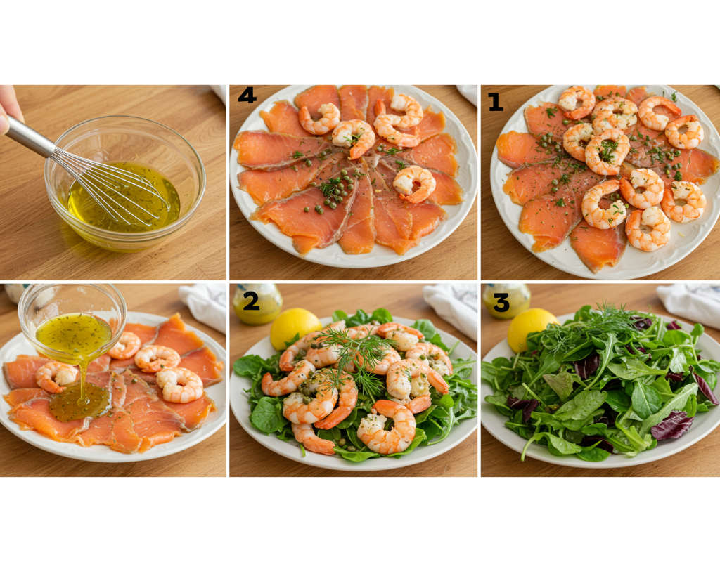 Smoked Salmon with Prawns