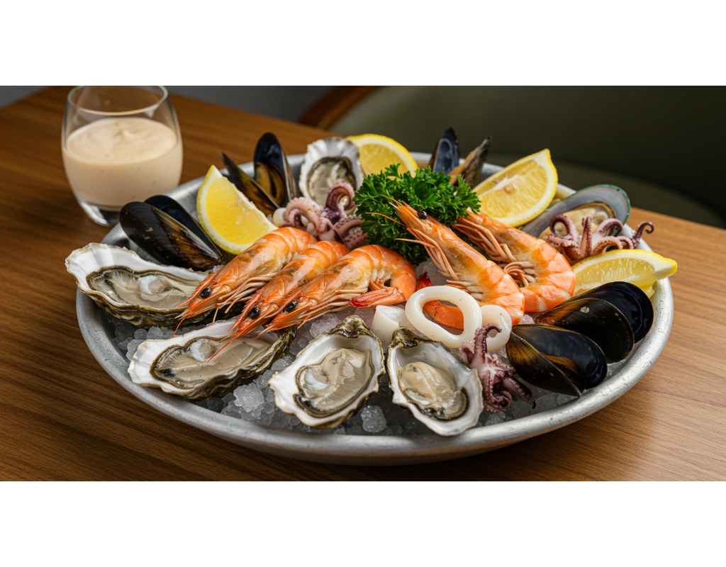 Seafood cocktail platter