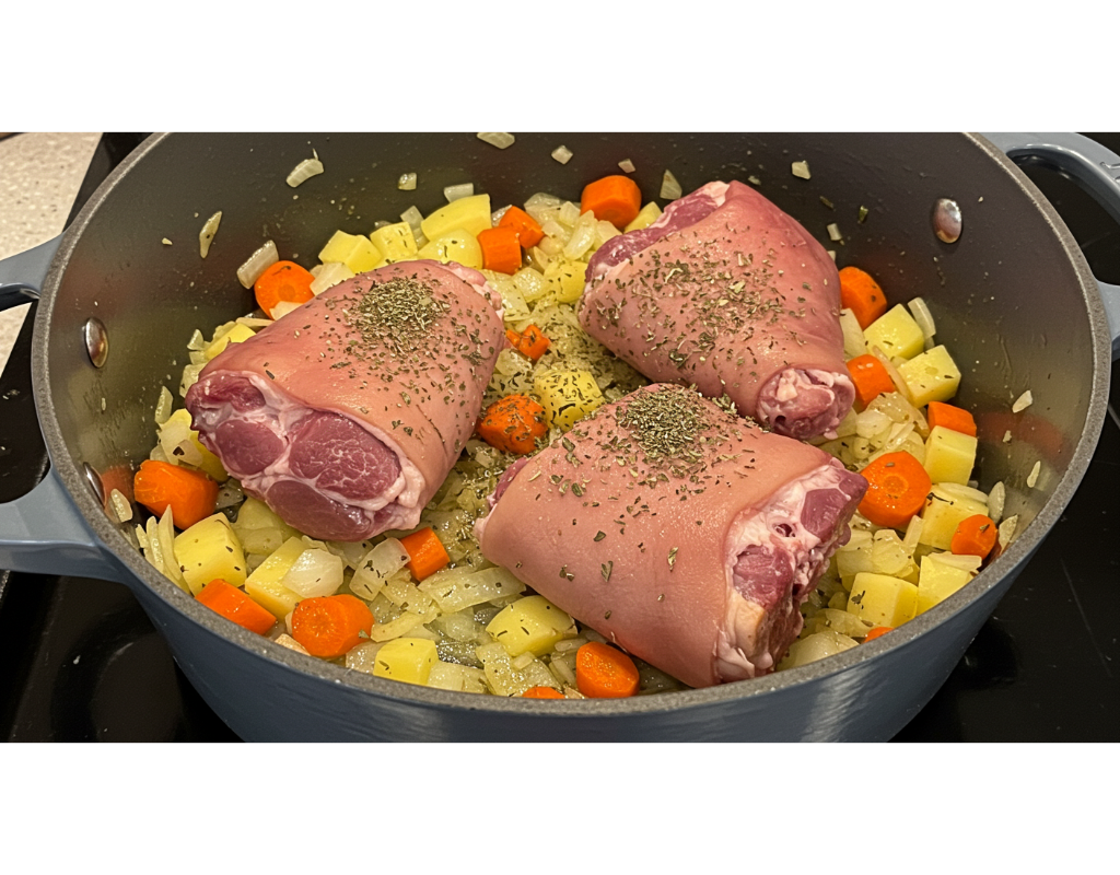 Baked Ham Hock Pots