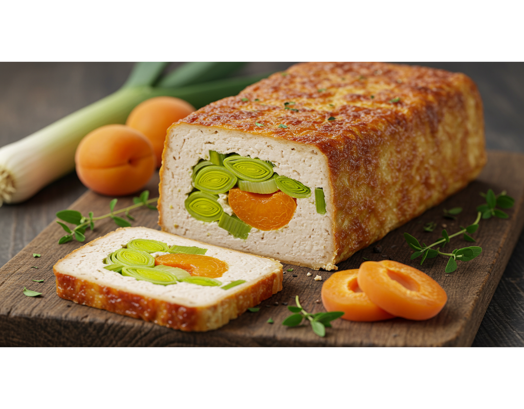 Chicken Terrine with Leeks and Apricots