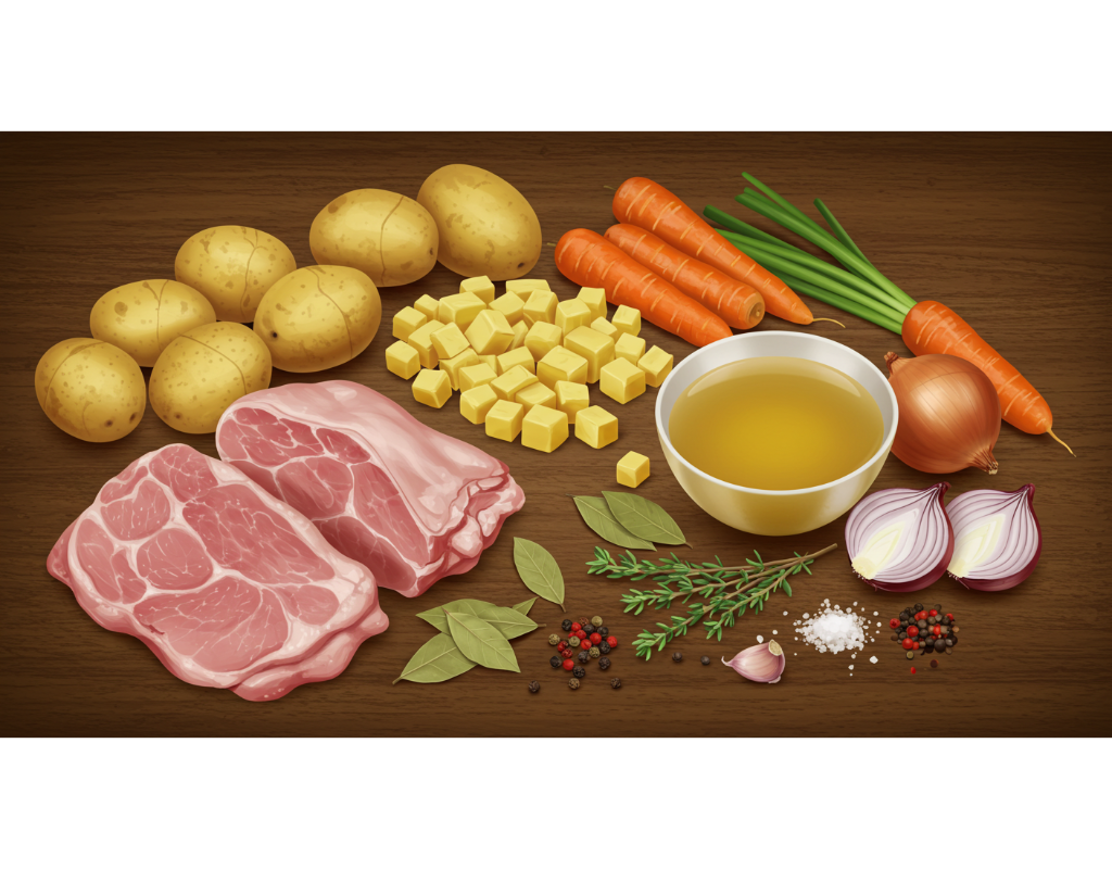 Baked Ham Hock Pots