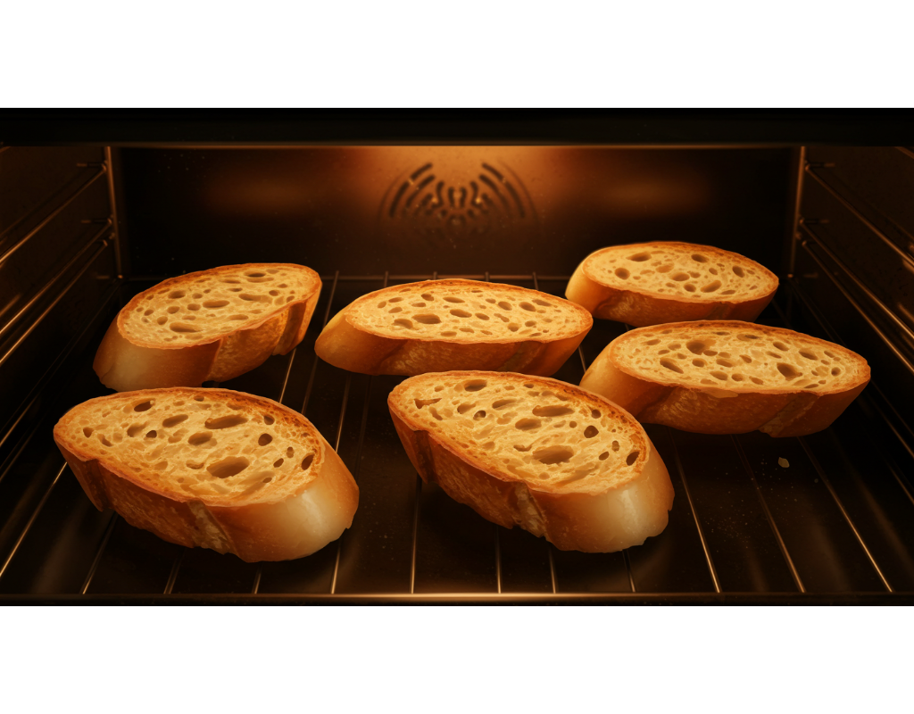 Smashed cannellini bean crostini
