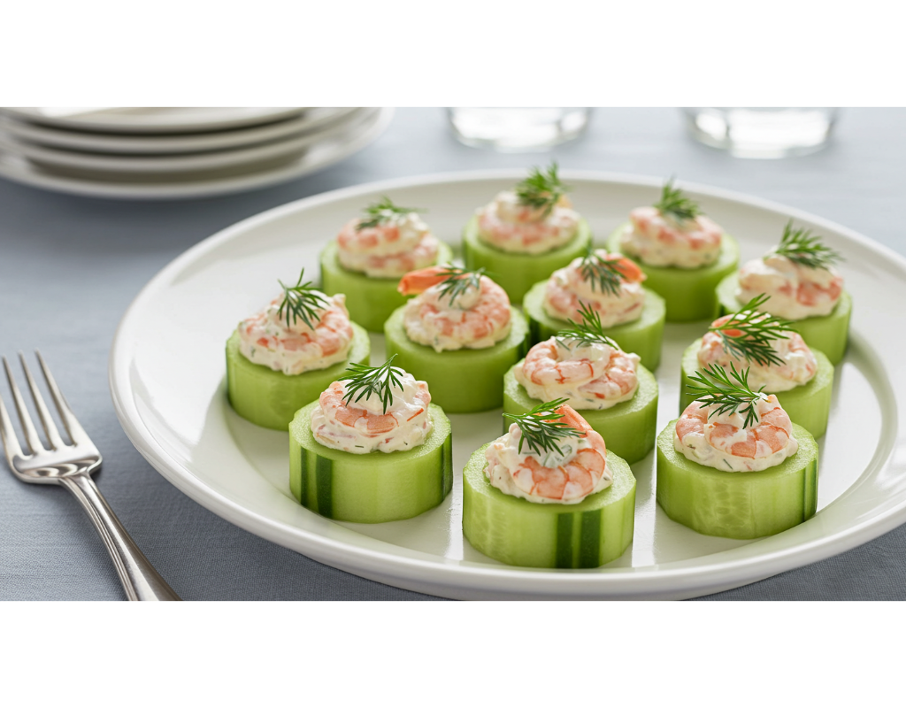 Cucumber Prawn Cocktail Cups