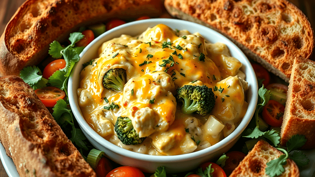 Comforting Cheesy Chicken and Broccoli Bake