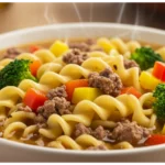 Hamburger Noodle Soup