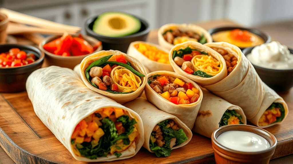 Make ahead homemade breakfast burritos for a quick, tasty, and protein-packed meal prep! Perfect for busy mornings and easy to freeze. 🌯✨