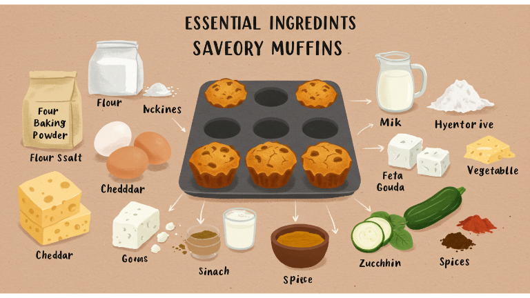 Savory Breakfast Muffin Ingredients