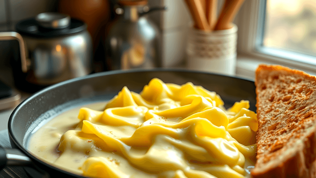 how to make creamy scrambled eggs without milk