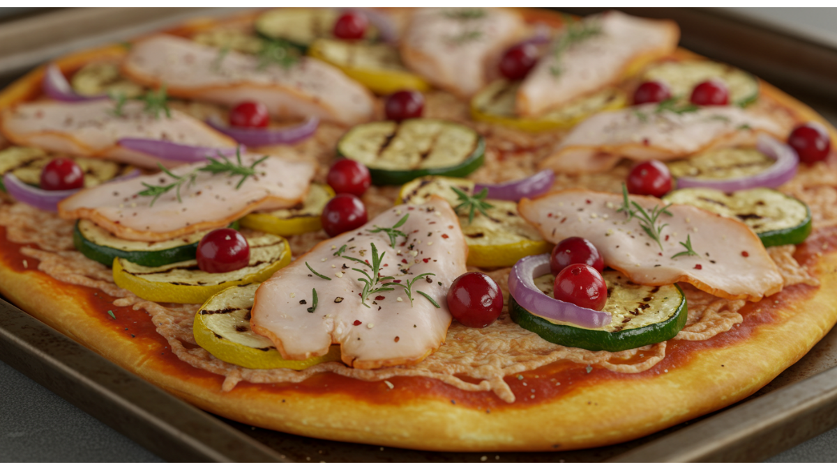 Christmas Leftovers Pizza