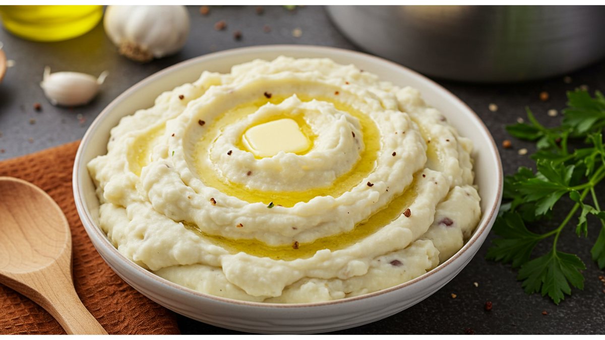 Christmas side dish recipes Creamy Garlic Mashed Potatoes 