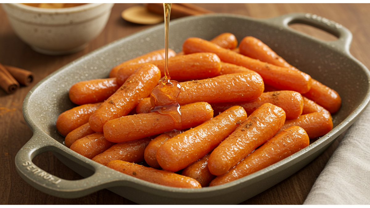 Christmas side dish recipes Honey Glazed Carrots