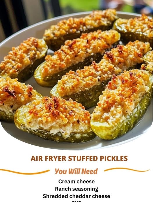 Air Fryer Stuffed Pickles