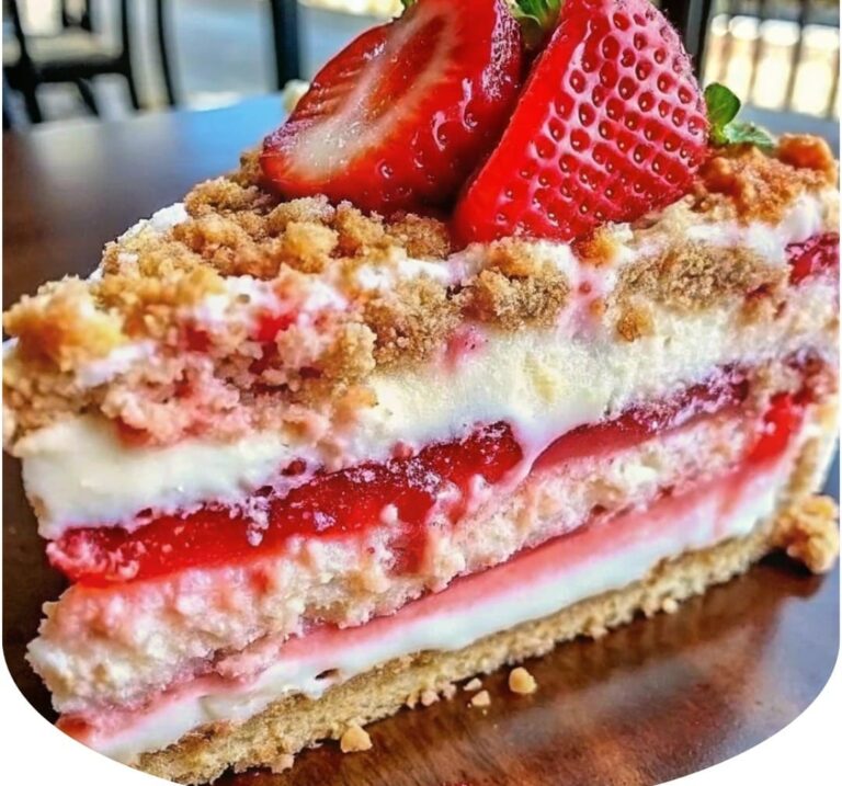 Berrylicious Strawberry Crunch Cheesecake