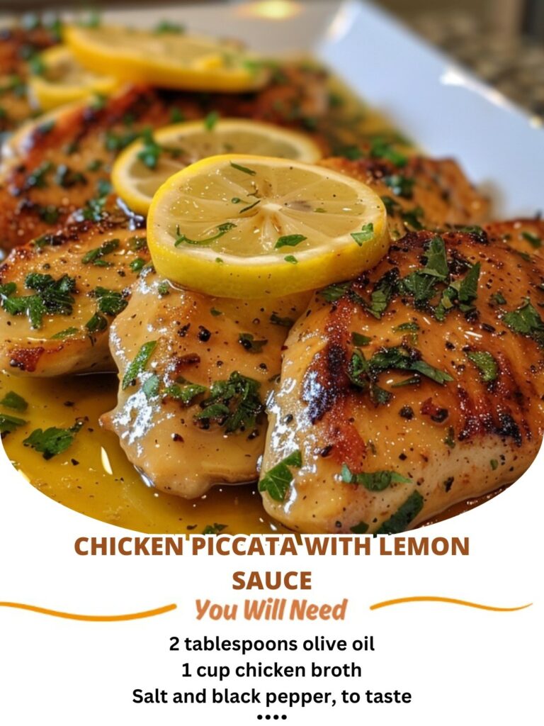 Zesty Chicken Piccata with Lemon Sauce – Best Quick and Flavorful Dinner Recipe! 3 Chicken Piccata with Lemon Sauce