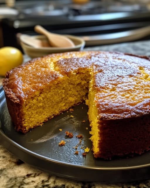 Fragrant Saffron and Cardamom Cake