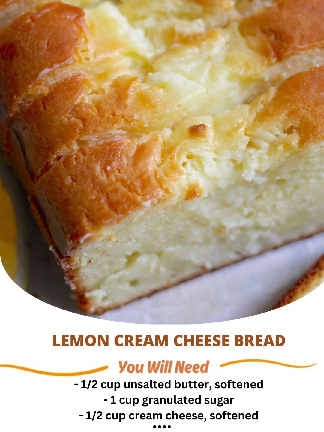 Lemon Cream Cheese Bread