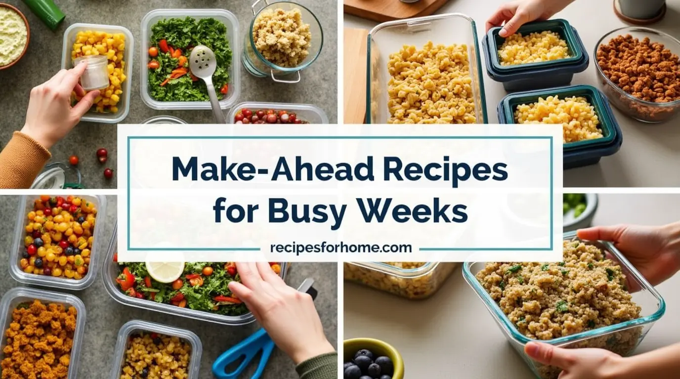Make-Ahead Recipes for Busy Weeks