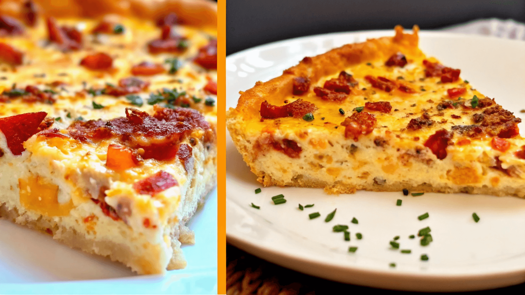 Bacon and Cheese Crustless Quiche 