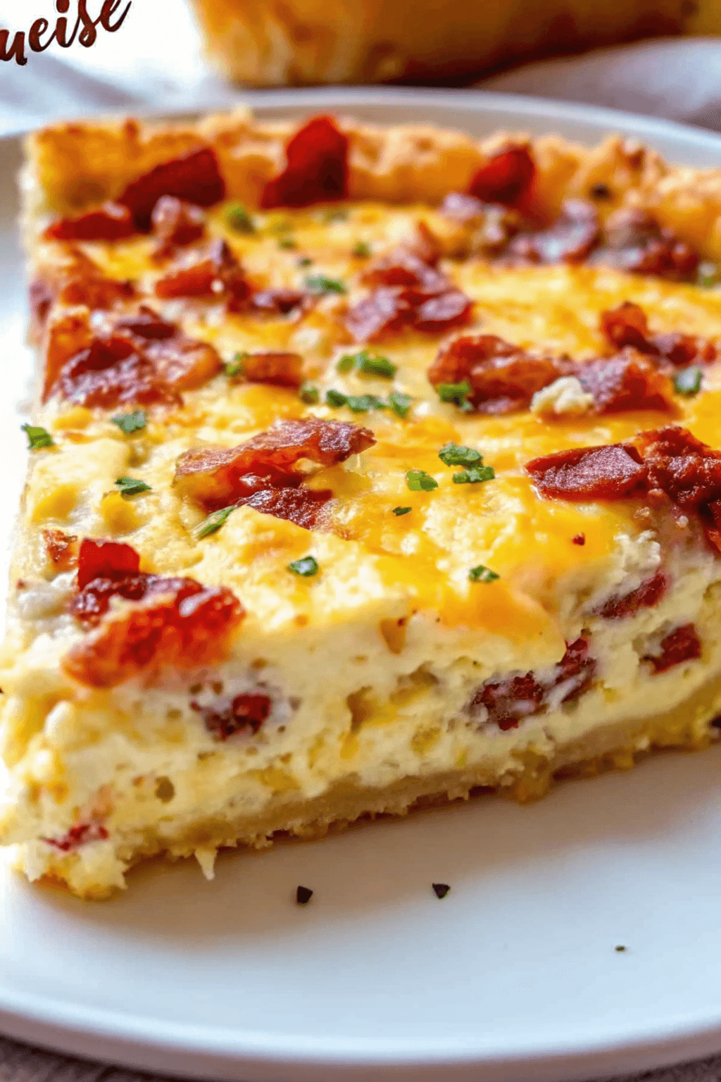 Bacon and Cheese Crustless Quiche