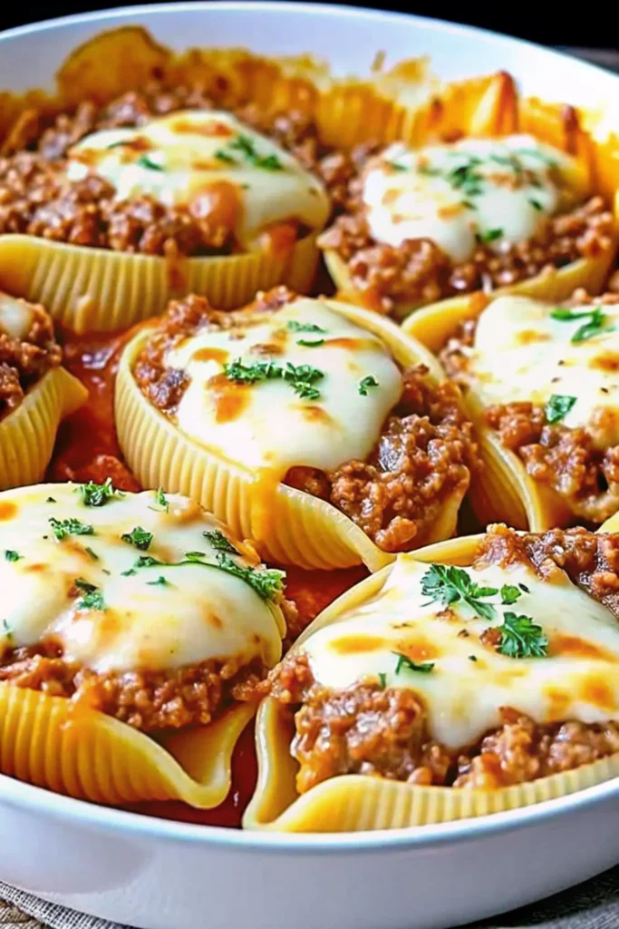 Beef-Stuffed Shells with Creamy Ricotta Filling 2