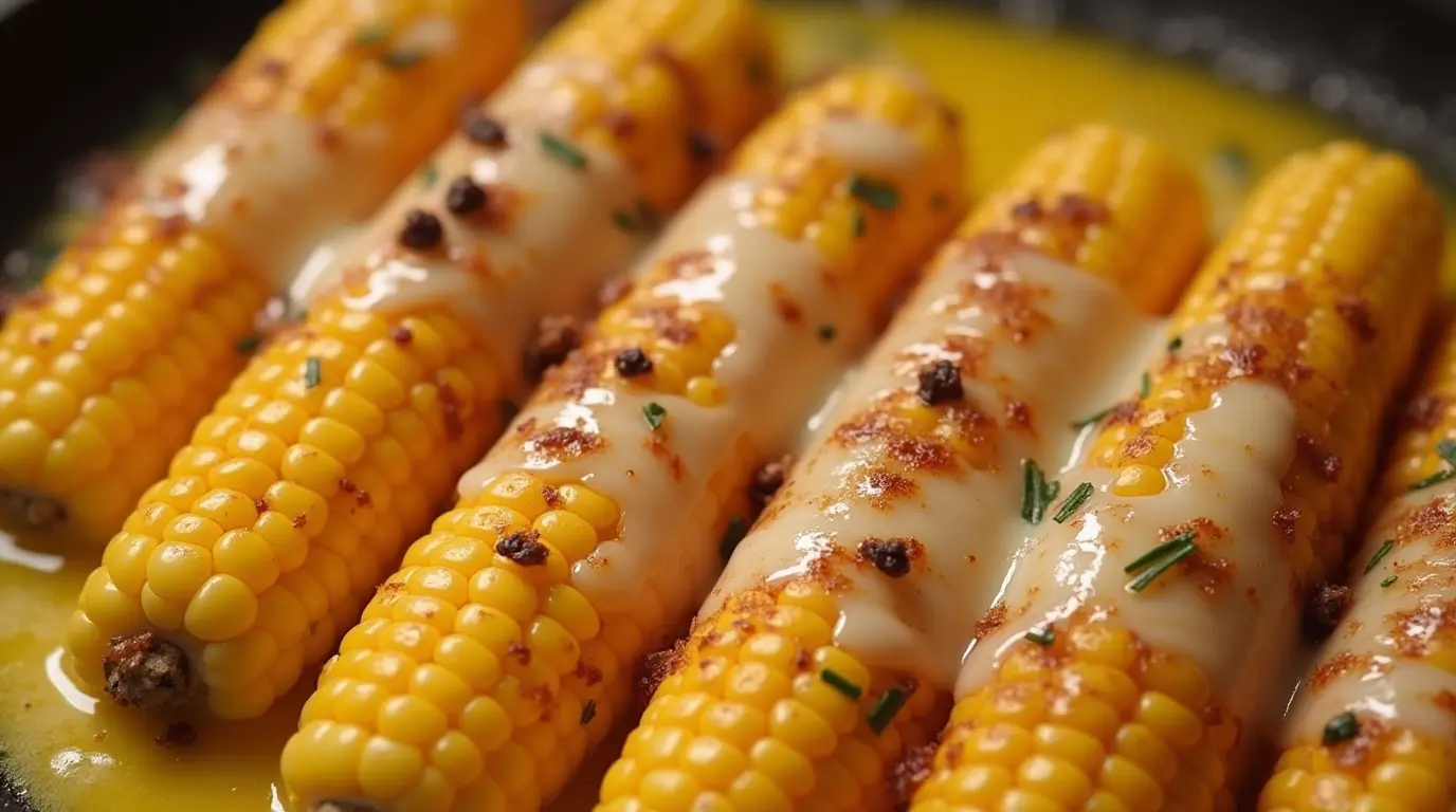 Cheesy Garlic Butter Corn on the Cob 1