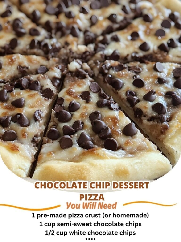 Chocolate Chip Dessert Pizza