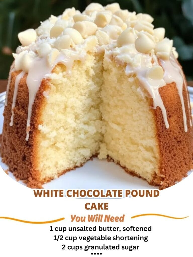 White Chocolate Pound Cake