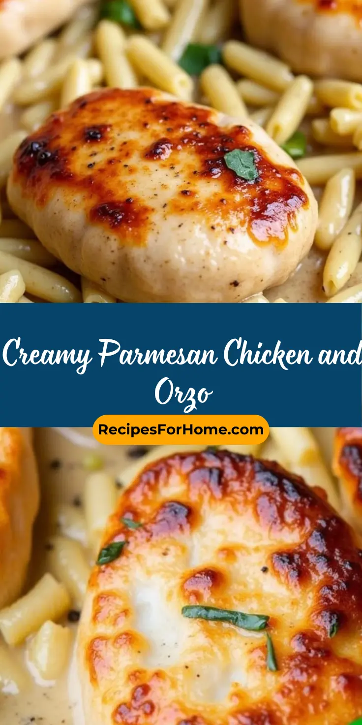 Creamy Parmesan Chicken and Orzo