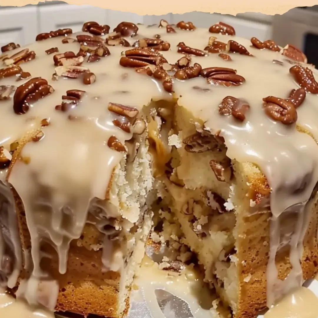 Pineapple Pecan Cream Cheese Pound Cake